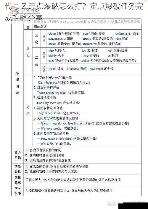 了解目标信息