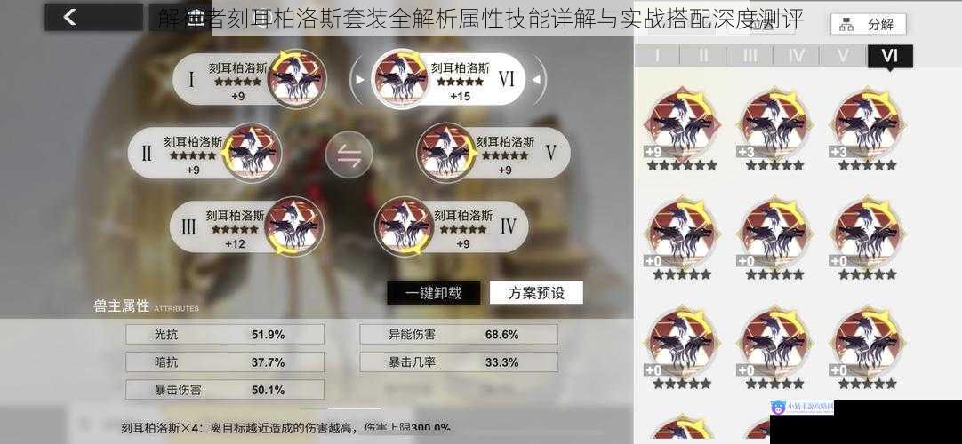 解神者刻耳柏洛斯套装全解析属性技能详解与实战搭配深度测评