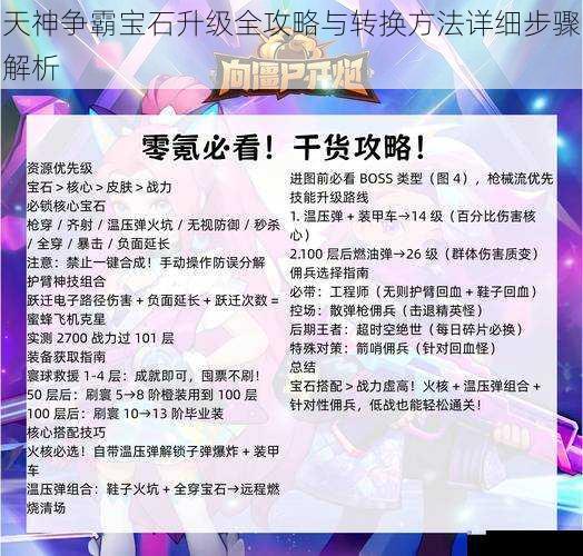 天神争霸宝石升级全攻略与转换方法详细步骤解析