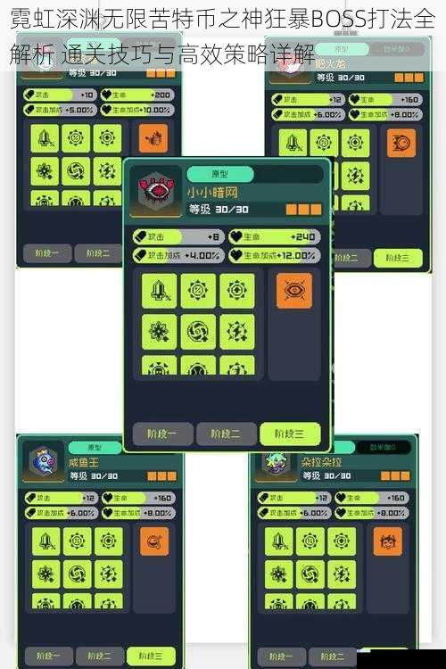 霓虹深渊无限苦特币之神狂暴BOSS打法全解析 通关技巧与高效策略详解
