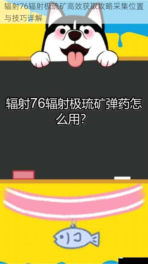 辐射76辐射极琉矿高效获取攻略采集位置与技巧详解