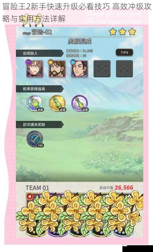 冒险王2新手快速升级必看技巧 高效冲级攻略与实用方法详解