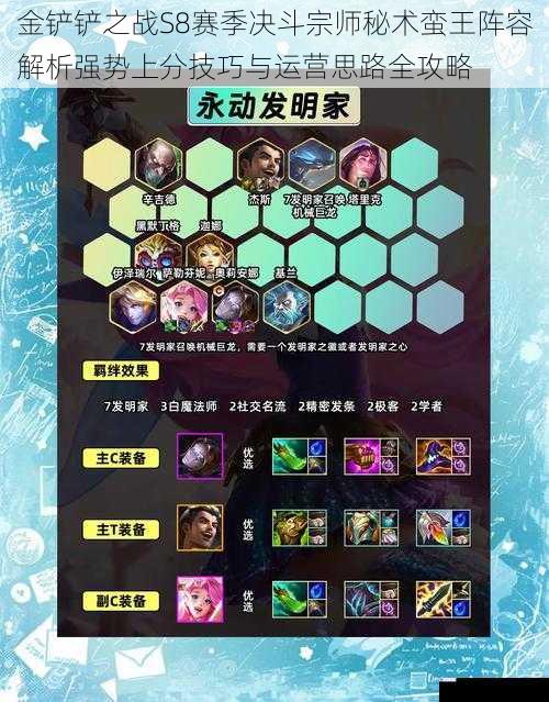 金铲铲之战S8赛季决斗宗师秘术蛮王阵容解析强势上分技巧与运营思路全攻略