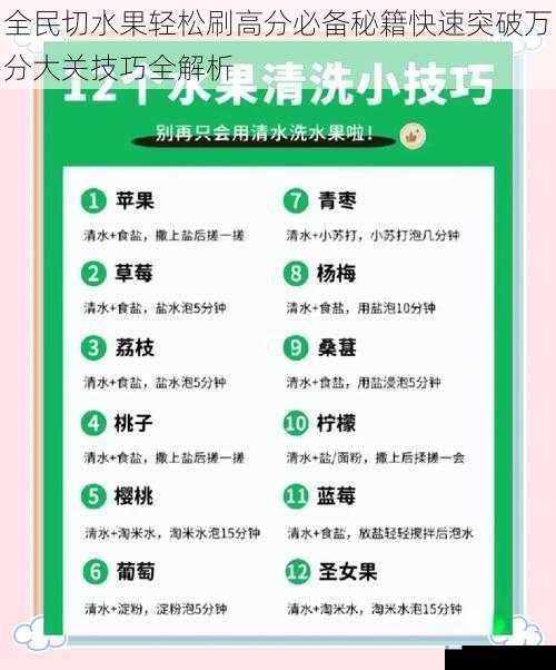 全民切水果轻松刷高分必备秘籍快速突破万分大关技巧全解析