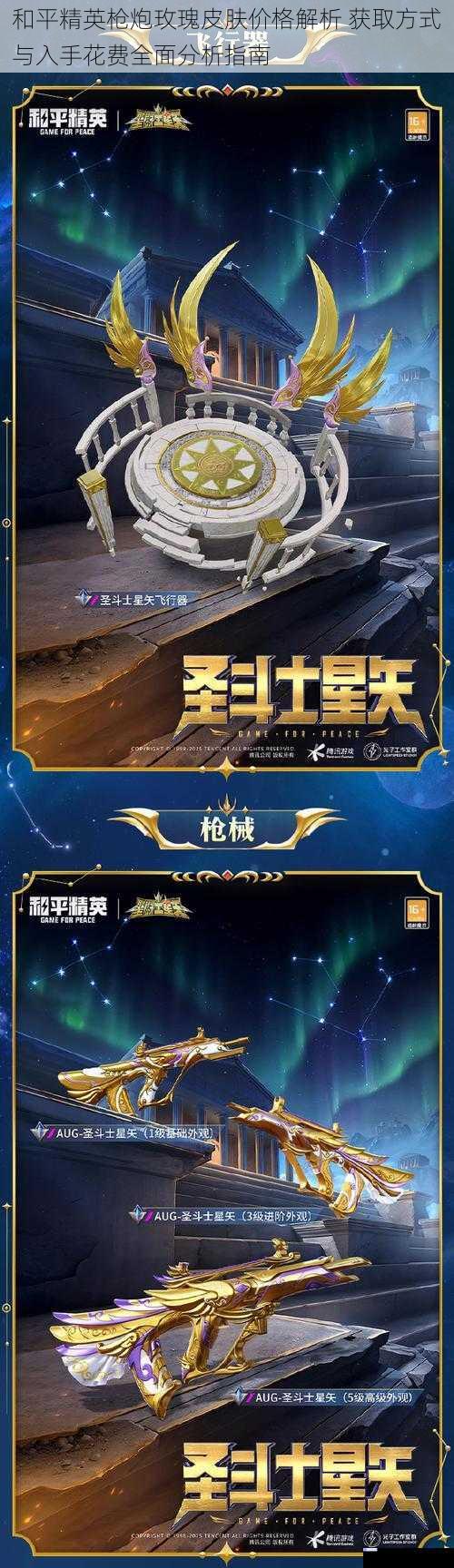 和平精英枪炮玫瑰皮肤价格解析 获取方式与入手花费全面分析指南