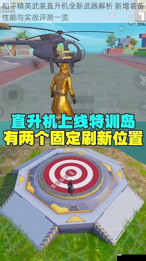 和平精英武装直升机全新武器解析 新增装备性能与实战评测一览