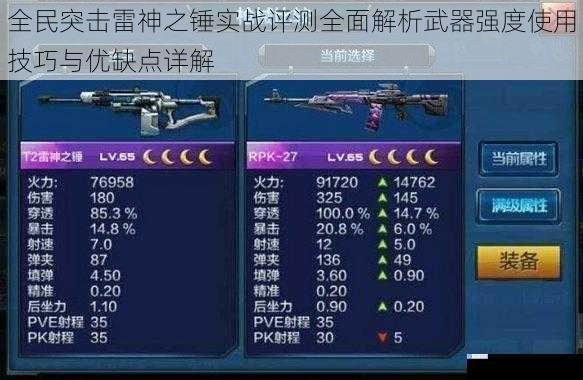 全民突击雷神之锤实战评测全面解析武器强度使用技巧与优缺点详解
