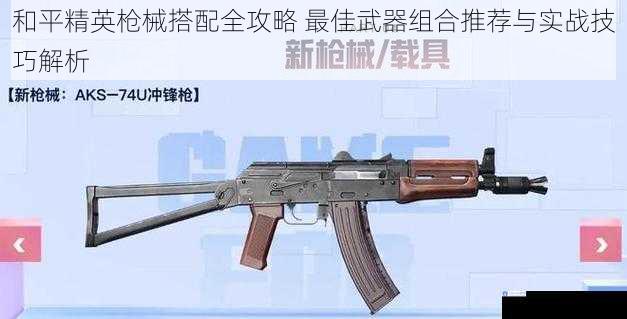 和平精英枪械搭配全攻略 最佳武器组合推荐与实战技巧解析