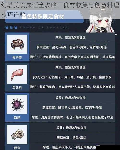 幻塔美食烹饪全攻略：食材收集与创意料理技巧详解