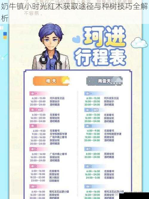 奶牛镇小时光红木获取途径与种树技巧全解析