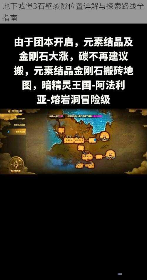 地下城堡3石壁裂隙位置详解与探索路线全指南