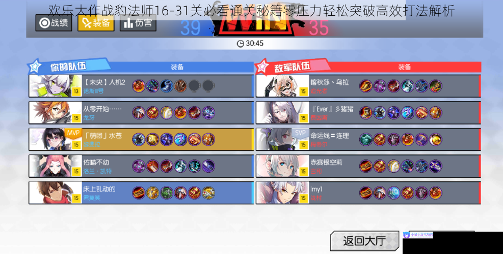 欢乐大作战豹法师16-31关必看通关秘籍零压力轻松突破高效打法解析
