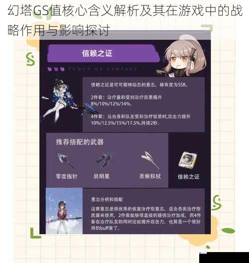 幻塔GS值核心含义解析及其在游戏中的战略作用与影响探讨