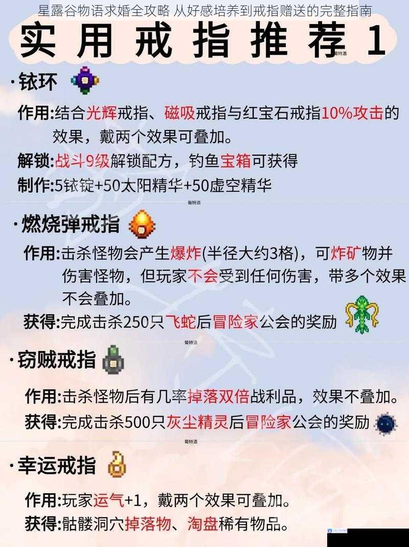 星露谷物语求婚全攻略 从好感培养到戒指赠送的完整指南