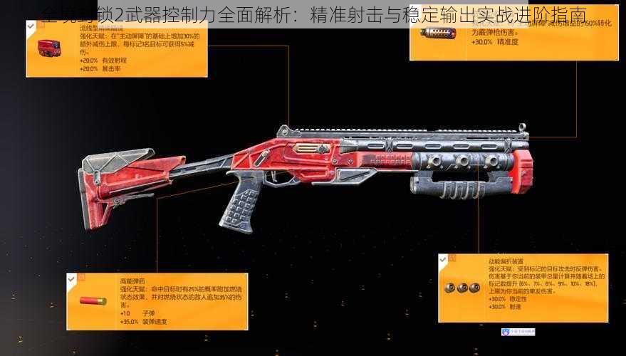 全境封锁2武器控制力全面解析：精准射击与稳定输出实战进阶指南