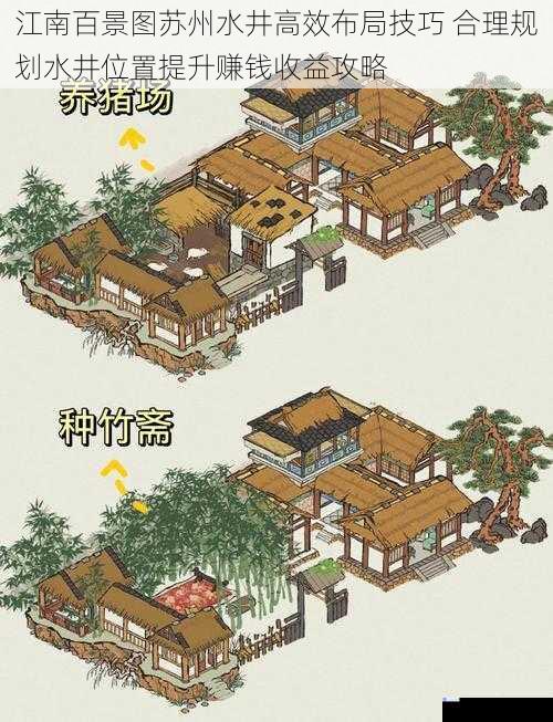 江南百景图苏州水井高效布局技巧 合理规划水井位置提升赚钱收益攻略