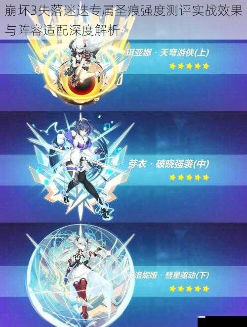 崩坏3失落迷迭专属圣痕强度测评实战效果与阵容适配深度解析
