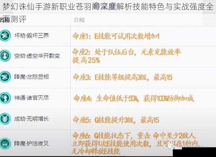 梦幻诛仙手游新职业苍羽阁深度解析技能特色与实战强度全面测评