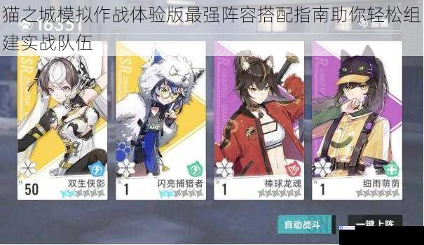 猫之城模拟作战体验版最强阵容搭配指南助你轻松组建实战队伍