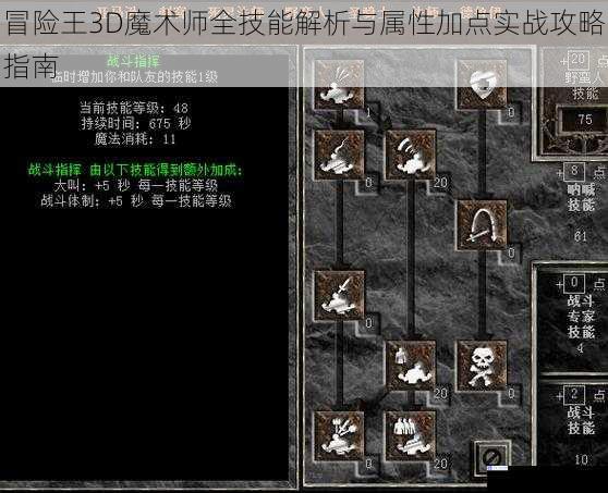 冒险王3D魔术师全技能解析与属性加点实战攻略指南