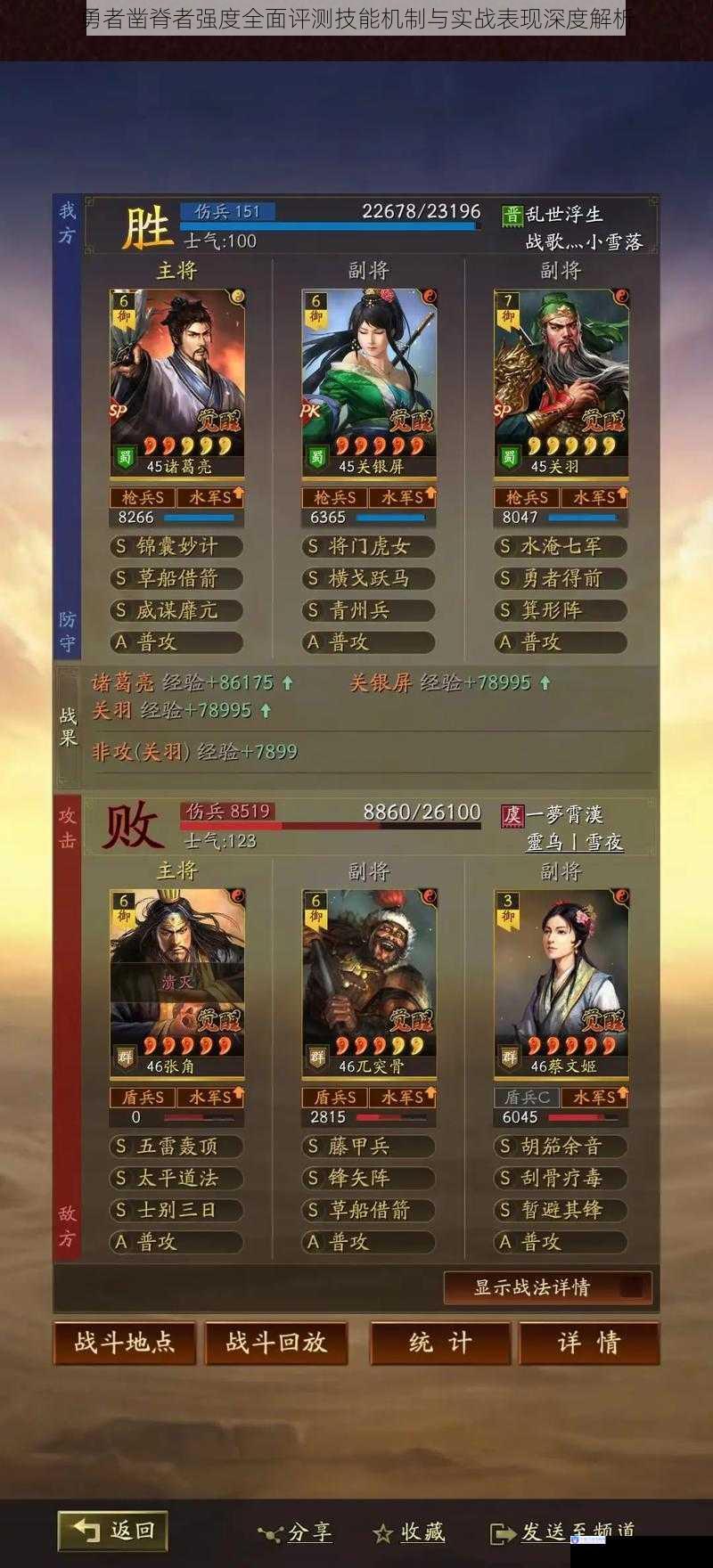 勇者凿脊者强度全面评测技能机制与实战表现深度解析